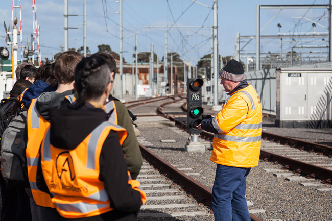 Rail Academy training session