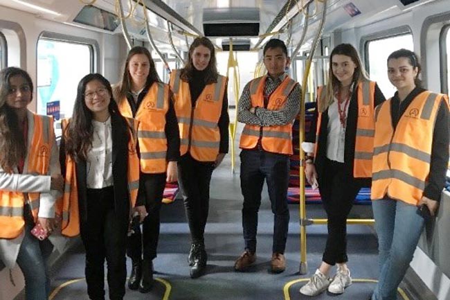 Transdev graduates at a Rail Academy workshop in February.