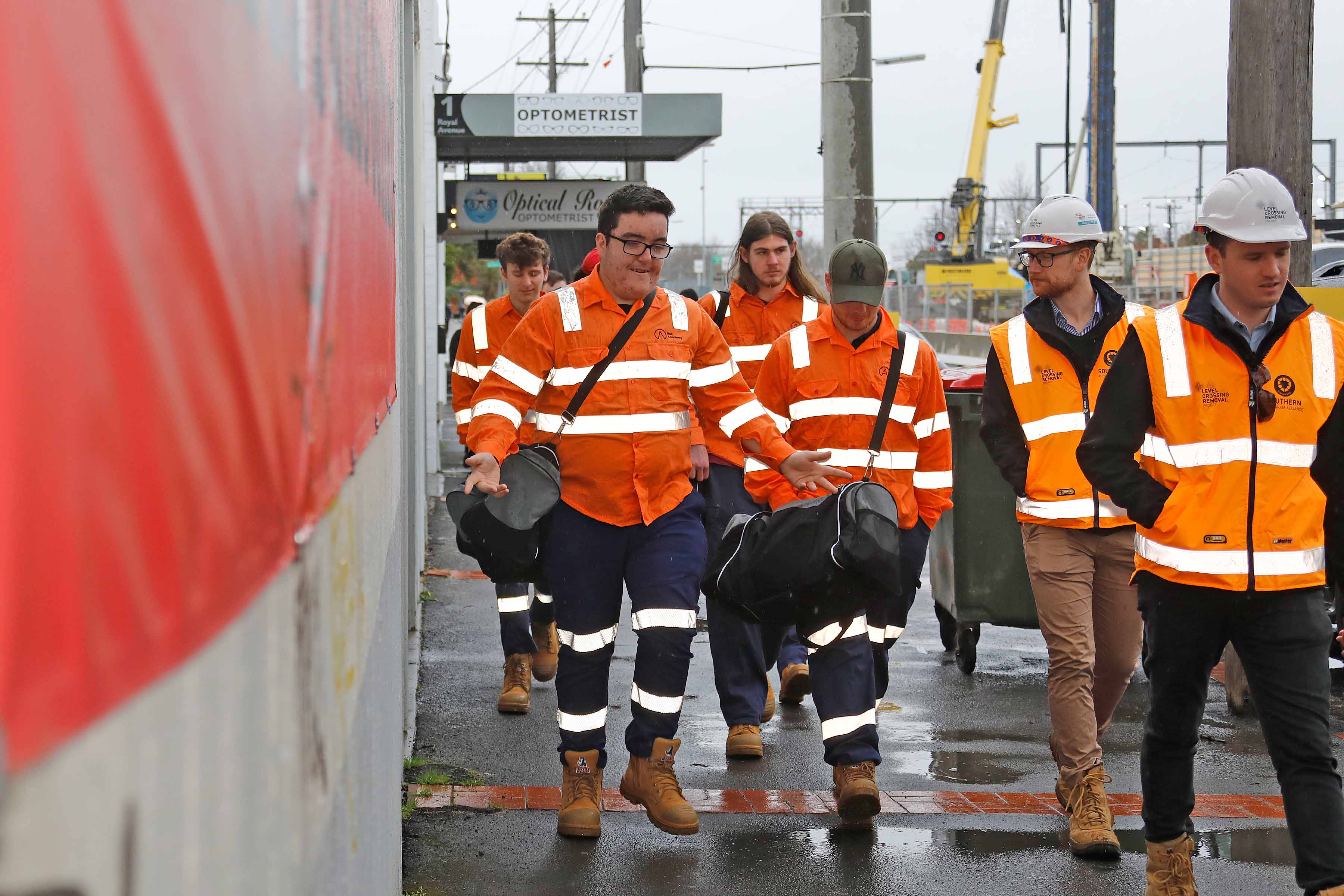 Cert II students on LXRP's site